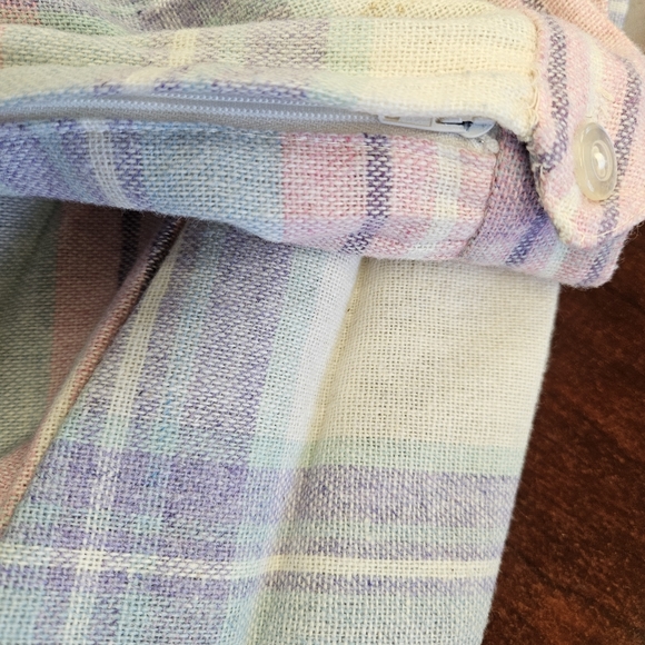 Vintage 1970's Plaid Pleated Below Knee Length Skirt by Freddie's Best. - Picture 6 of 10